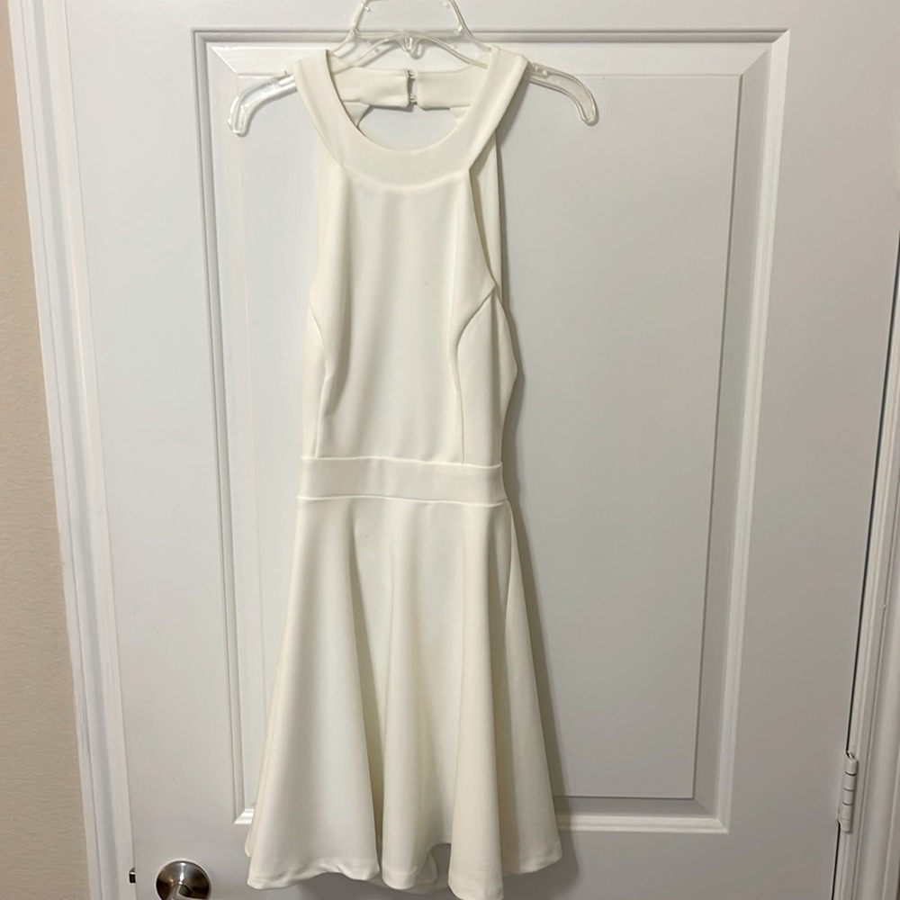 White graduation dress